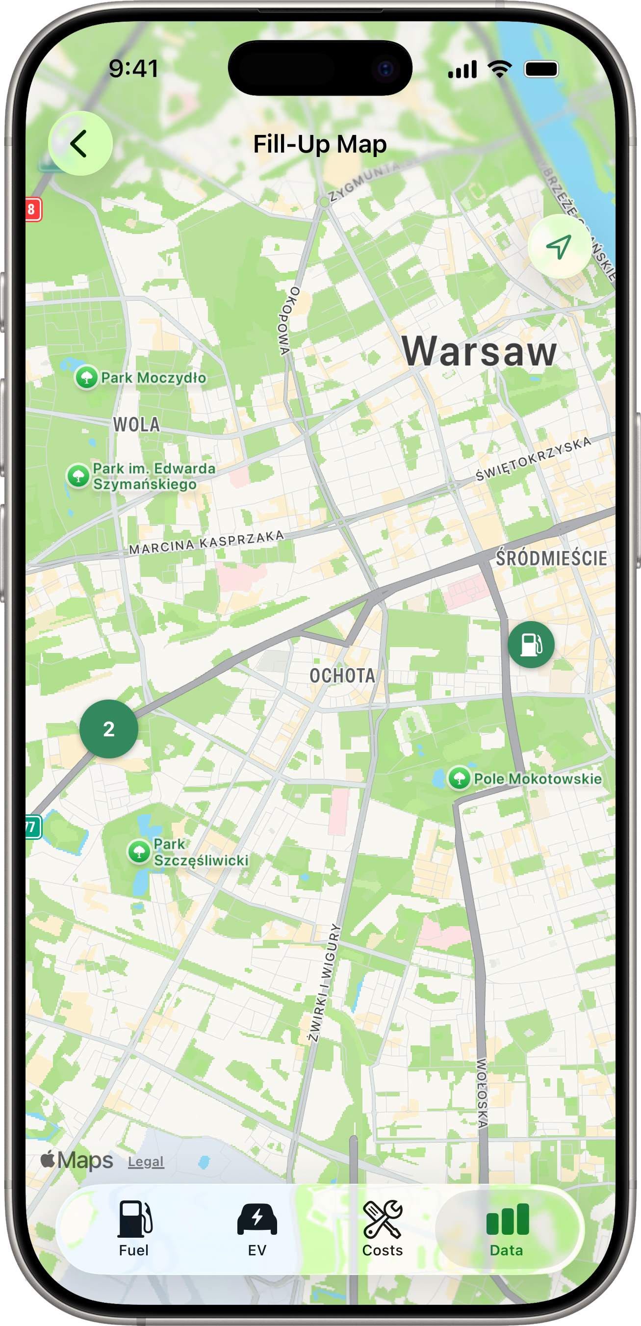Drivest — Map