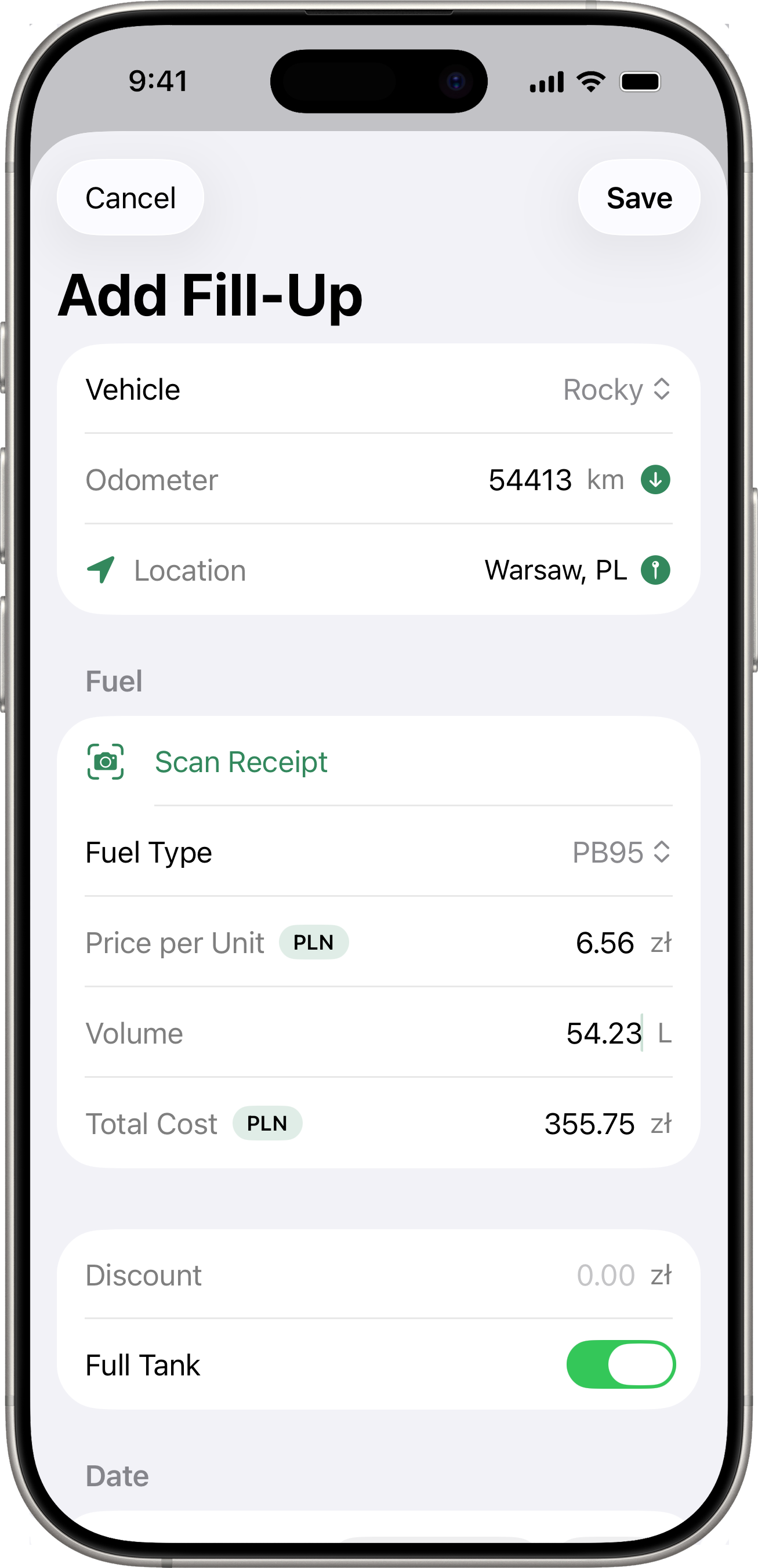 Add fill-up