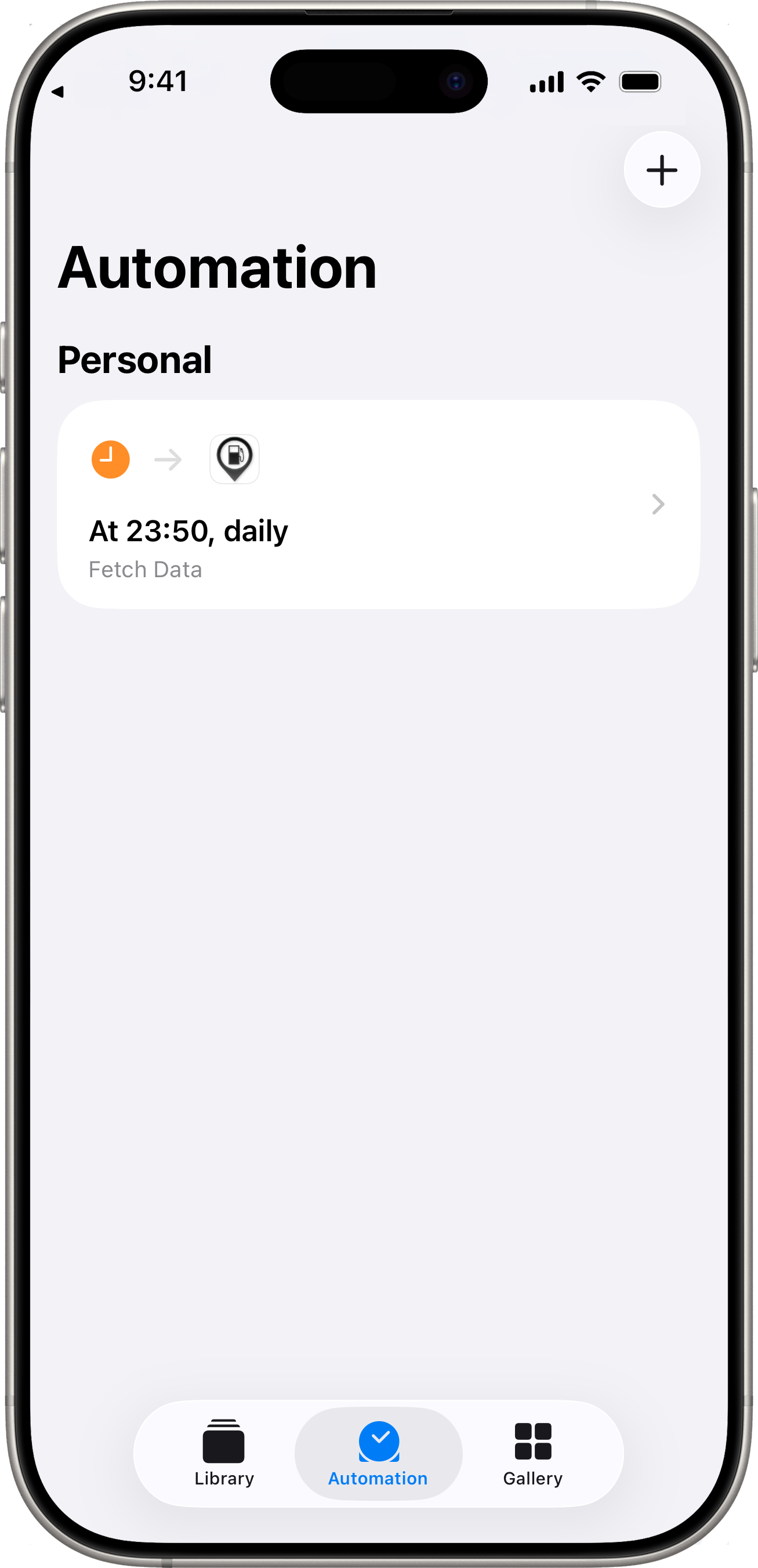 Scheduled automation