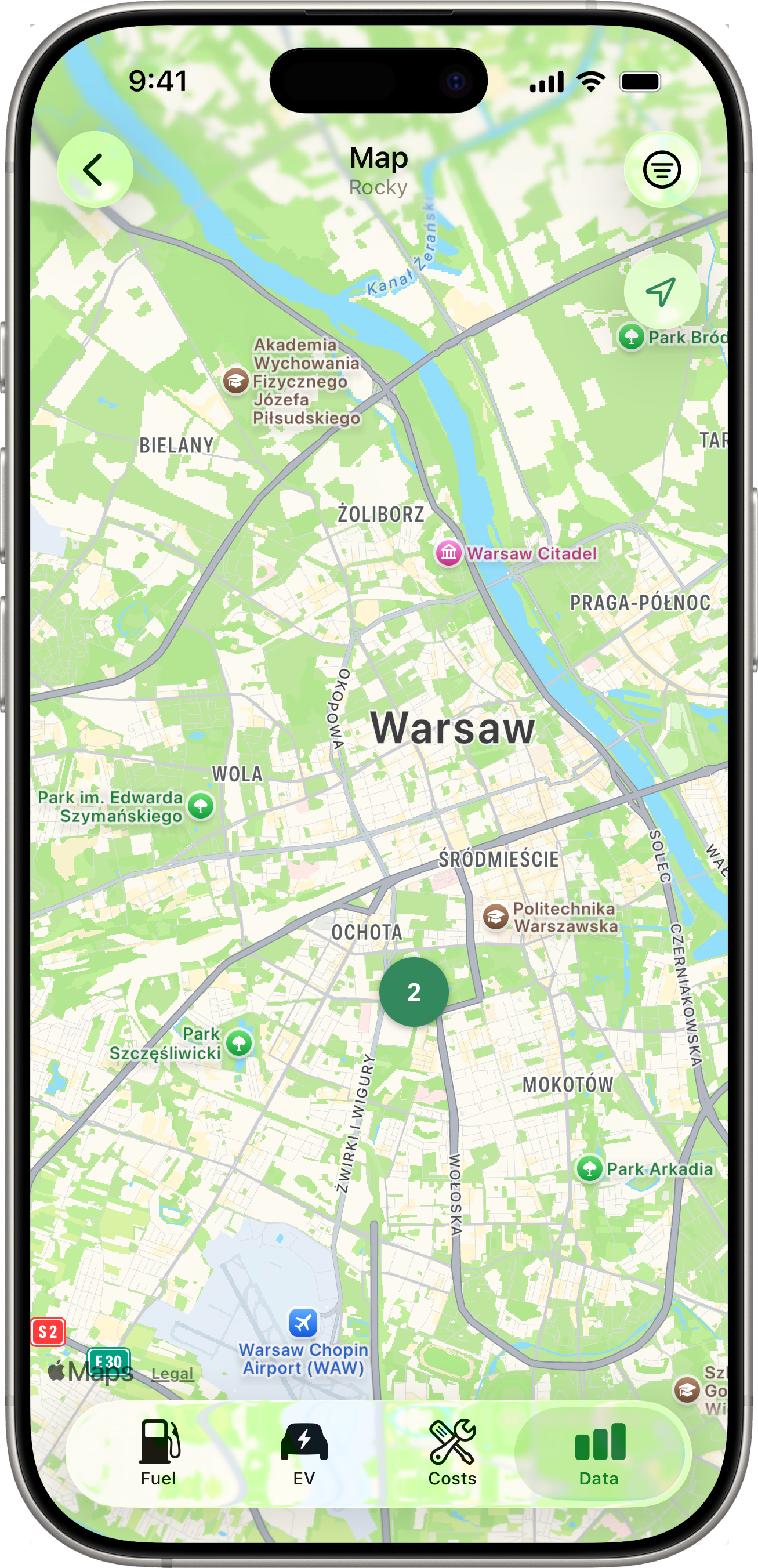 Map clusters