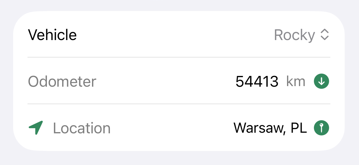 Location row